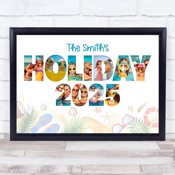 Photo Collage 11-Photo Family Holiday 2025 Gift For Anyone Print Or Canvas