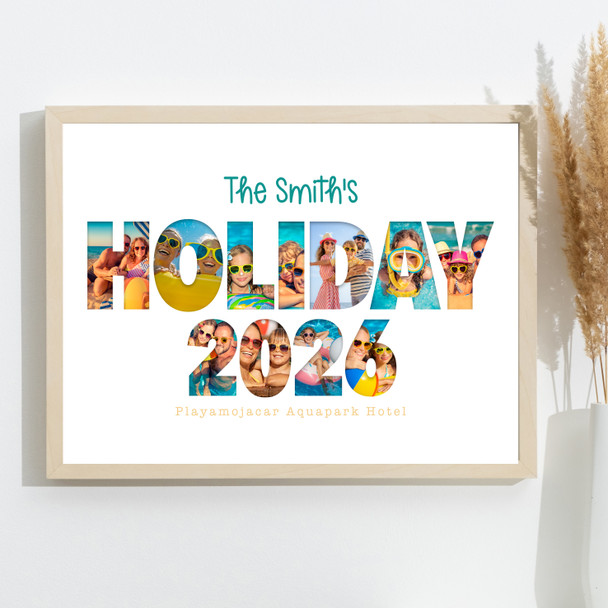 Photo Collage 11-Photo Family Holiday 2026 Gift For Anyone Print Or Canvas