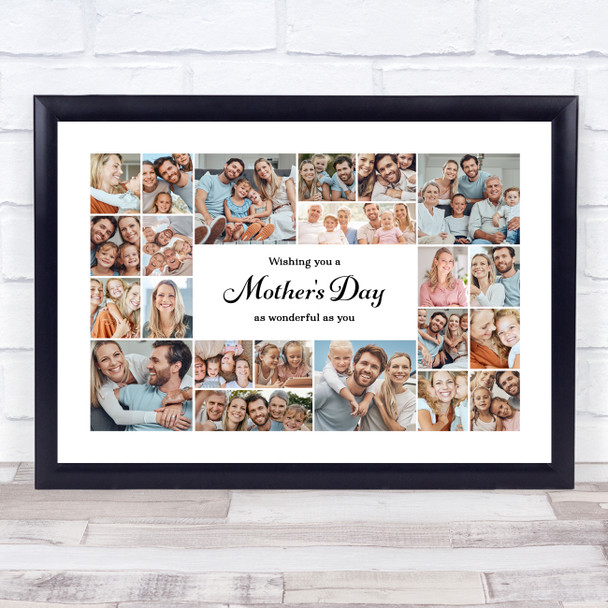 Photo Collage Mother's Day Personalised Gift For Anyone 22-Photo Print Or Canvas