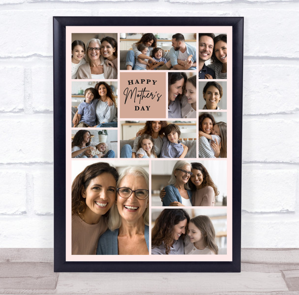 Photo Collage Personalised Gift For Mummy Mother's Day 12-Photo Print Or Canvas