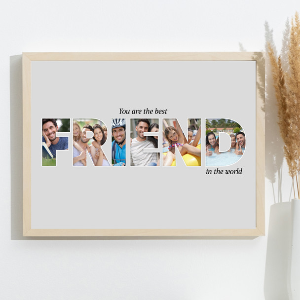 Photo Collage 6-Photo Personalised Gift For Friend Any Occasion Print Or Canvas