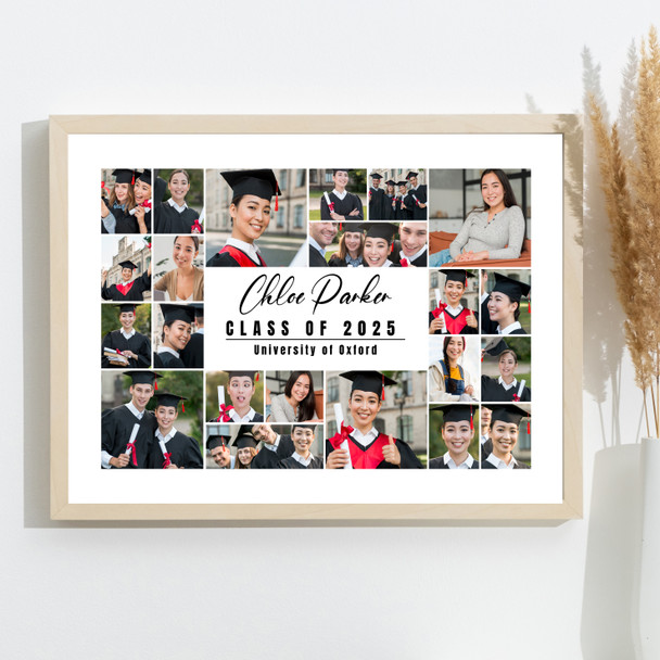 Photo Collage Graduation Personalised Gift For Student 22-Photo Print Or Canvas