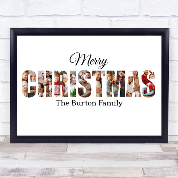 Photo Collage Christmas Personalised Gift For Anyone 9-Photo Print Or Canvas