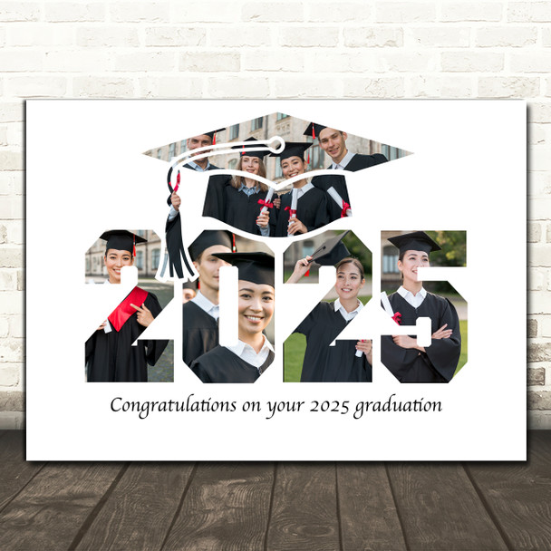 Photo Collage Graduation Custom Gift For Student Year 5-Photo Print Or Canvas