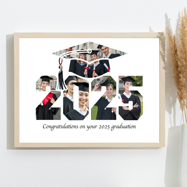Photo Collage Graduation Custom Gift For Student Year 5-Photo Print Or Canvas