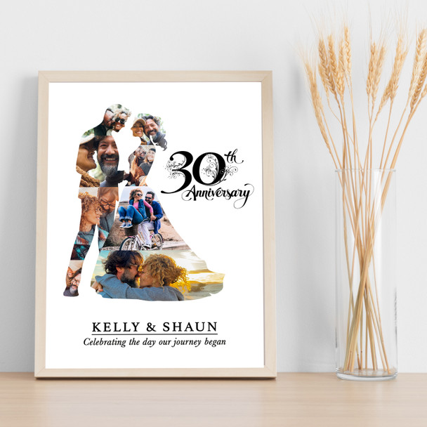 Photo Collage 30th Wedding Anniversary Custom Gift Photo Couple Print Or Canvas Photo Collage 30th Wedding Anniversary Custom Gift Photo Couple Print Or Canvas