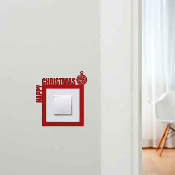 Light Switch Surround Christmas Decor Bauble Decorative Switch Plate Cover Frame
