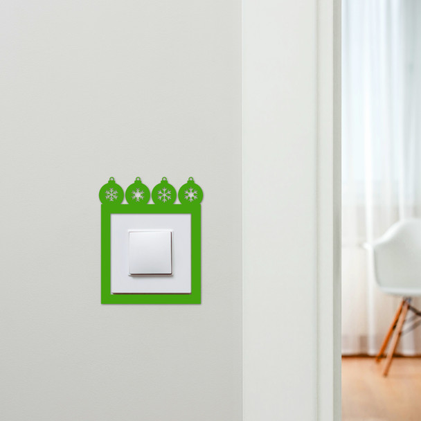 Light Switch Surround Christmas Decor Baubles Decorative Switch Cover Frame