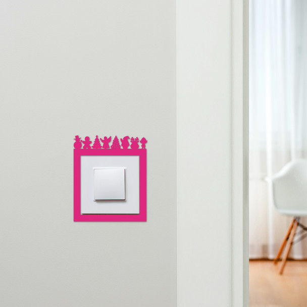 Light Switch Surround Christmas Decor Characters Decorative Switch Cover Frame
