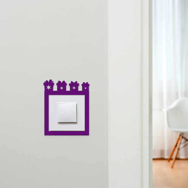 Light Switch Surround Christmas Decor Present Wrapped Decor Switch Cover Frame