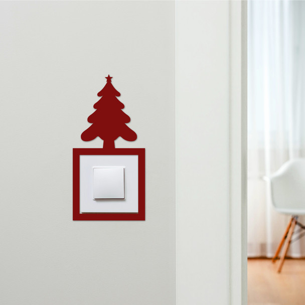 Light Switch Surround Christmas Decor Tree Star Decorative Switch Cover Frame