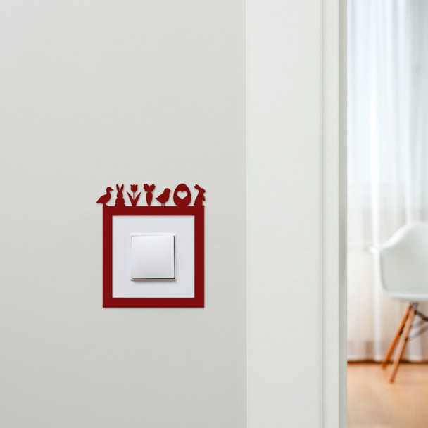 Light Switch Surround Easter Character Bunny Decorative Switch Plate Cover Frame