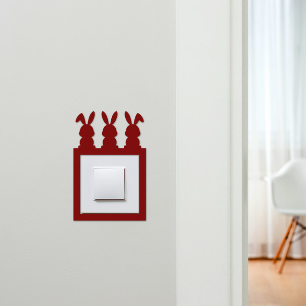 Light Switch Surround Rabbits Easter Bunny Decorative Switch Plate Cover Frame