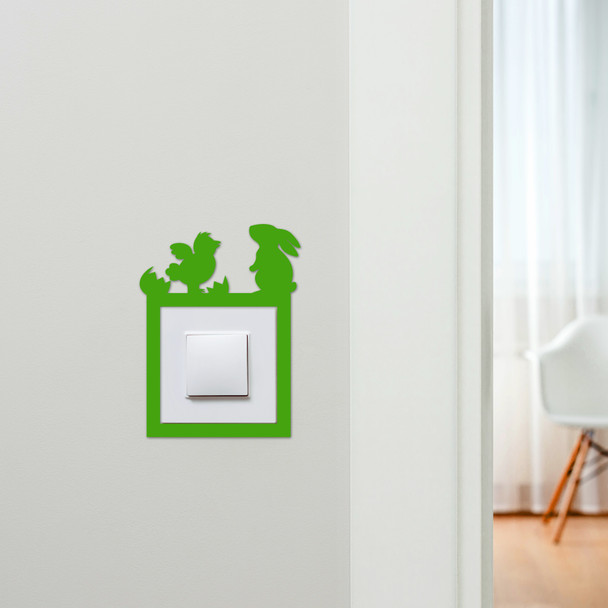 Light Switch Surround Easter Chicken Bunny Decorative Switch Plate Cover Frame