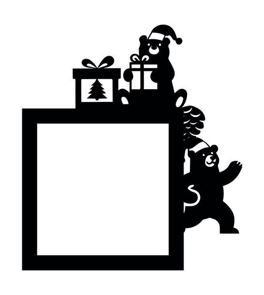 Light Switch Surround Christmas Decor Presents Bears Decor Switch Cover Frame