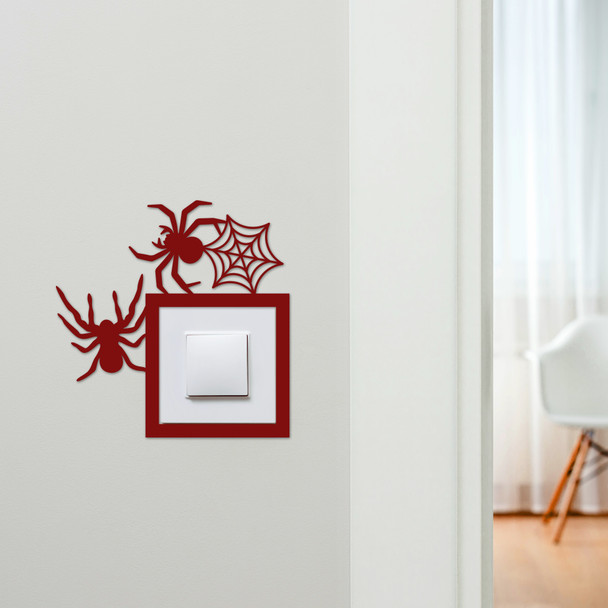 Light Switch Surround Halloween Decor Spiders Decorative Switch Cover Frame