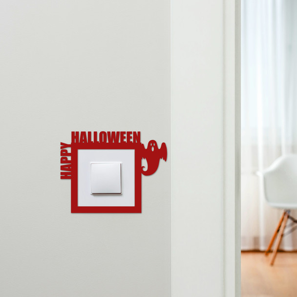 Light Switch Surround Happy Halloween Decor Ghost Decorative Switch Cover Frame