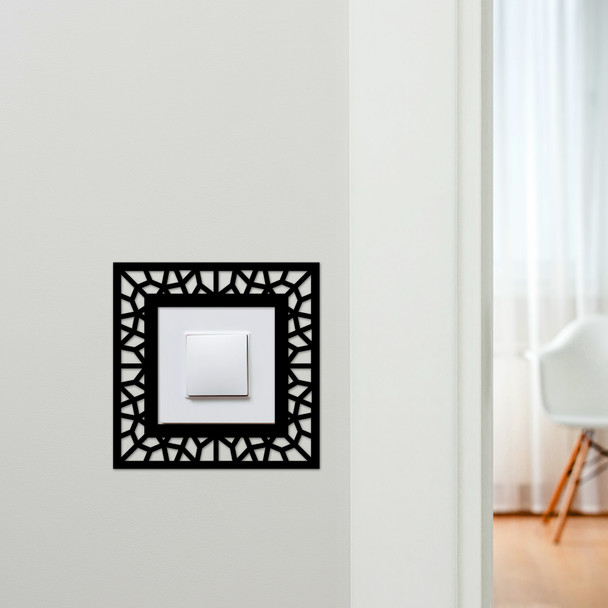 Light Switch Surround Abstract Geometric Design 11 Decorative Switch Cover Frame