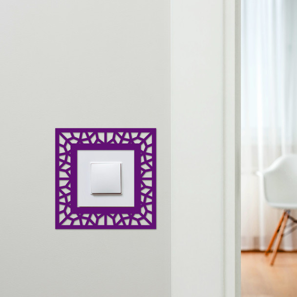 Light Switch Surround Abstract Geometric Design 11 Decorative Switch Cover Frame
