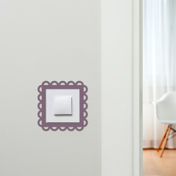 Light Switch Surround Geometric Frame Design 2 Decorative Switch Cover Frame