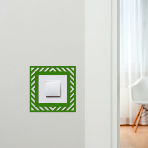 Light Switch Surround Abstract Seamless Geometric Decorative Switch Cover Frame