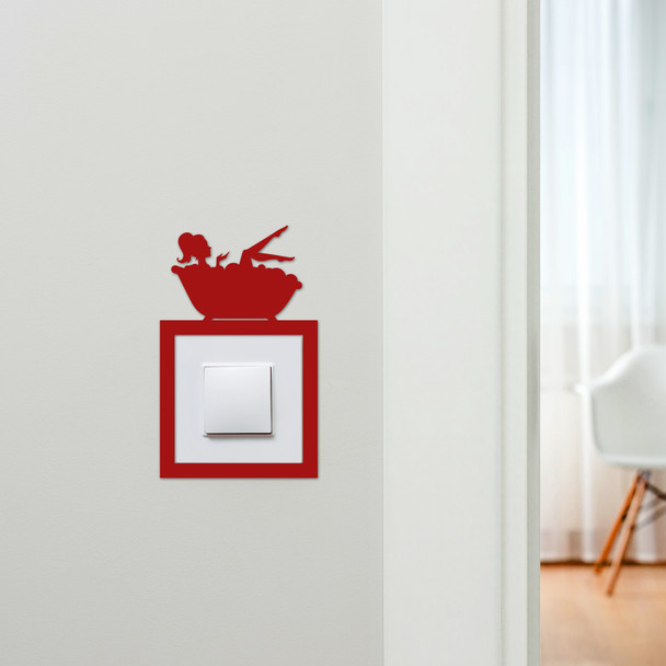 Light Switch Surround Bathroom Women In Bathtub Decorative Switch Cover Frame