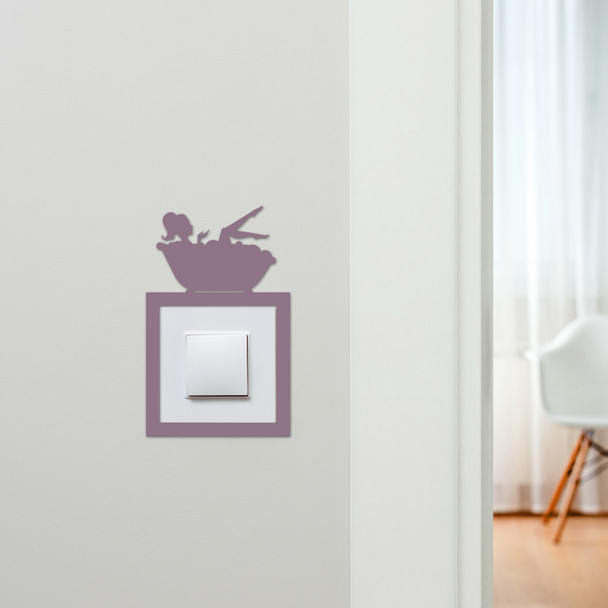 Light Switch Surround Bathroom Women In Bathtub Decorative Switch Cover Frame