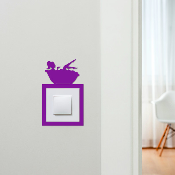 Light Switch Surround Bathroom Women In Bathtub Decorative Switch Cover Frame