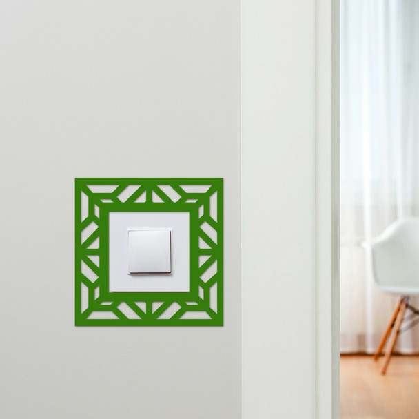 Light Switch Surround Abstract Geometric Design 9 Decorative Switch Cover Frame
