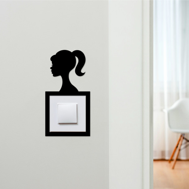 Light Switch Surround Barbie Kids Room Decorative Switch Plate Cover Frame