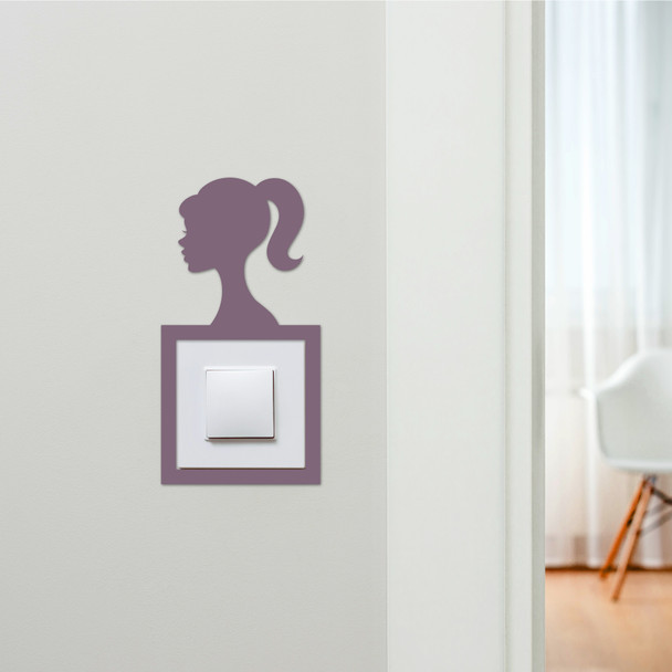 Light Switch Surround Barbie Kids Room Decorative Switch Plate Cover Frame
