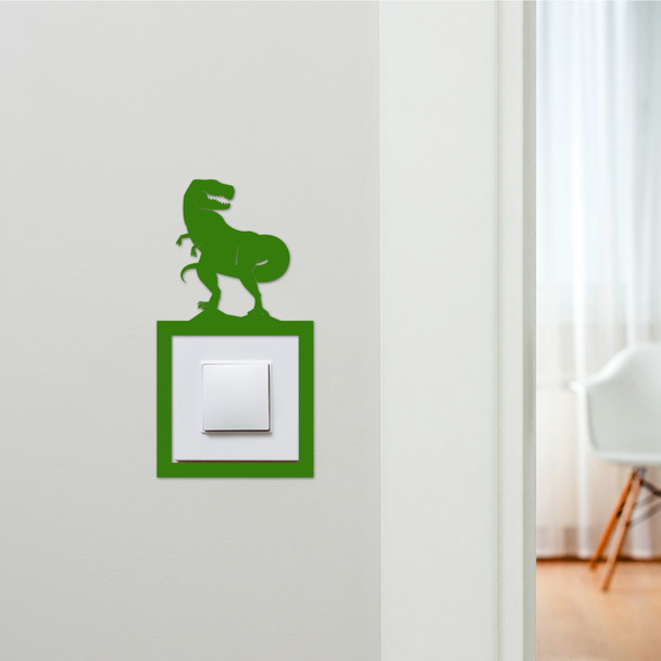 Light Switch Surround T-Rex Dinosaur Kids Room Decorative Switch Cover Frame