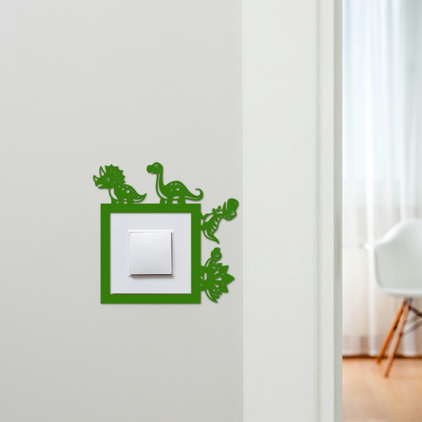 Light Switch Surround Cute Dinosaurs Kids Room Decorative Switch Cover Frame