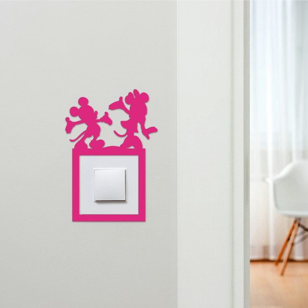 Light Switch Surround Mickey Minnie Mouse Kids Room Decor Switch Cover Frame