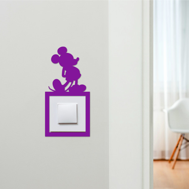 Light Switch Surround Mickey Mouse Kids Room Decorative Switch Plate Cover Frame