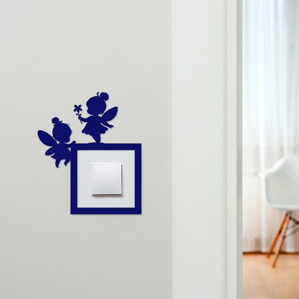 Light Switch Surround Cute Fairies Kids Room Decorative Switch Plate Cover Frame