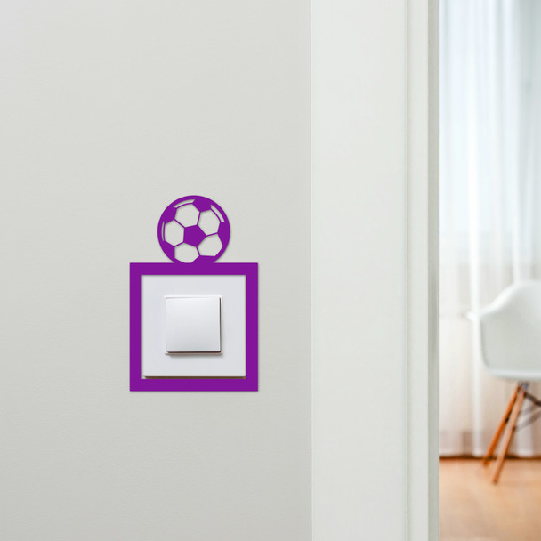 Light Switch Surround Football Soccer Ball Kids Room Decor Switch Cover Frame