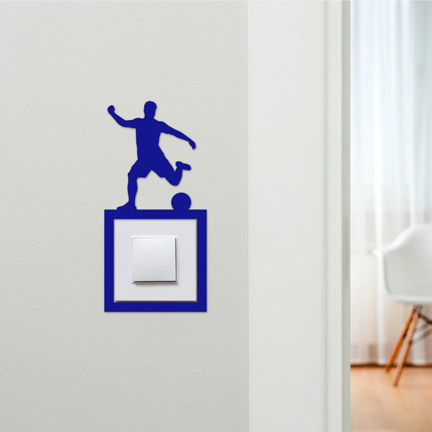 Light Switch Surround Football Footballer Kids Room Decor Switch Cover Frame