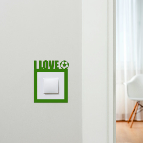 Light Switch Surround Love Football Kids Room Decorative Switch Cover Frame