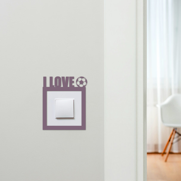 Light Switch Surround Love Football Kids Room Decorative Switch Cover Frame