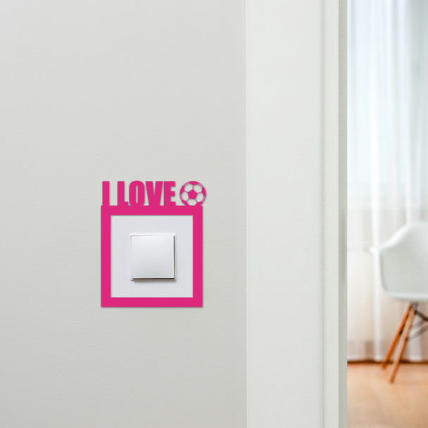 Light Switch Surround Love Football Kids Room Decorative Switch Cover Frame