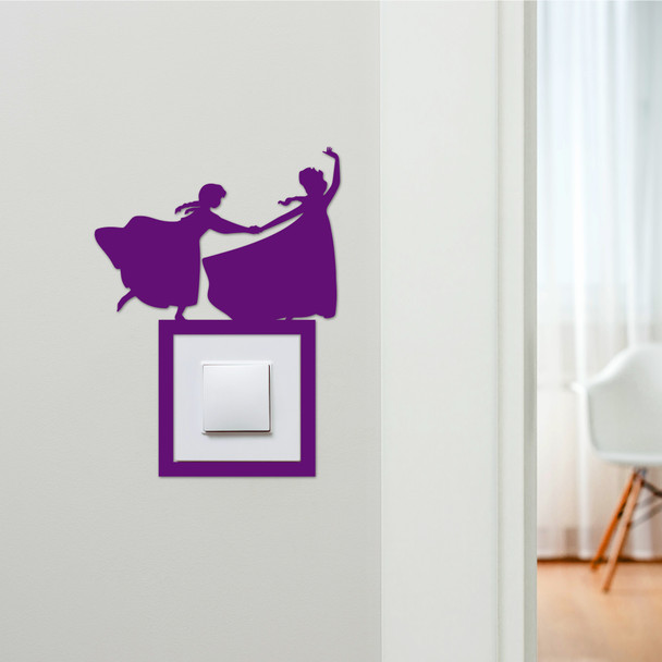 Light Switch Surround Frozen Elsa And Anna Kids Room Decor Switch Cover Frame