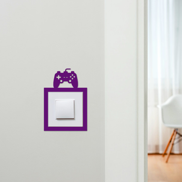Light Switch Surround Video Gaming Controller Kids Room Decor Switch Cover Frame