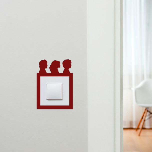 Light Switch Surround Harry Potter Heads Kids Room Decorative Switch Cover Frame
