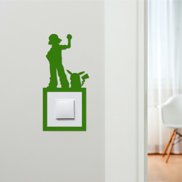 Light Switch Surround Pokemon Kids Room Decorative Switch Plate Cover Frame