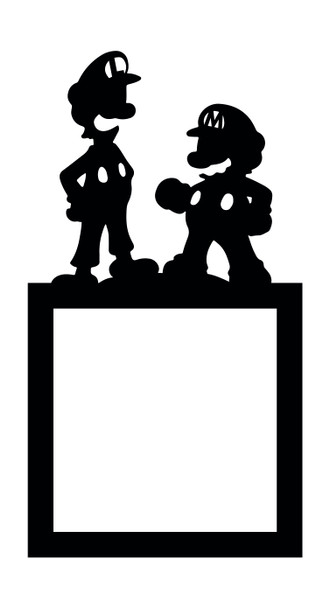 Light Switch Surround Super Mario Luigi Kids Room Decor Switch Cover Frame