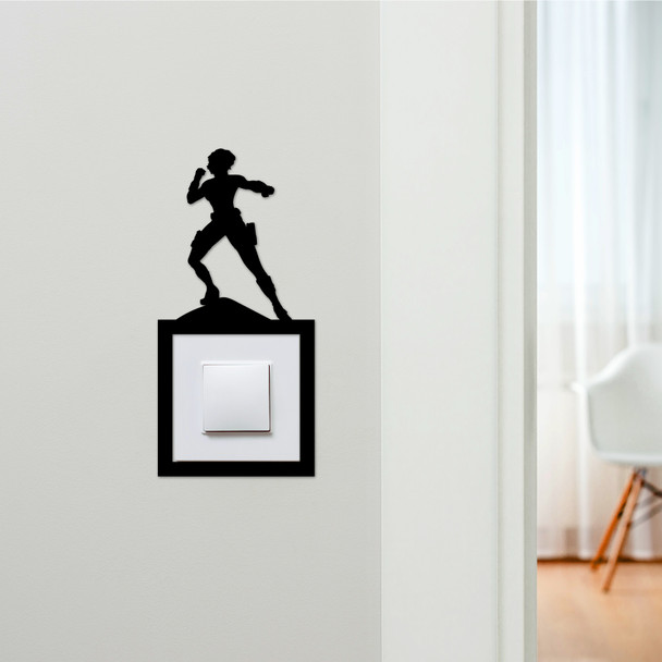 Light Switch Surround Black Widow Superhero Kids Room Decor Switch Cover Frame
