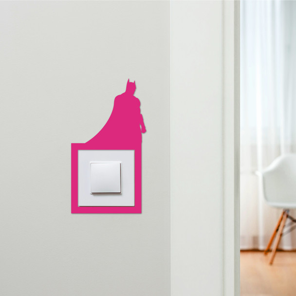 Light Switch Surround Batman Superhero Kids Room Decorative Switch Cover Frame