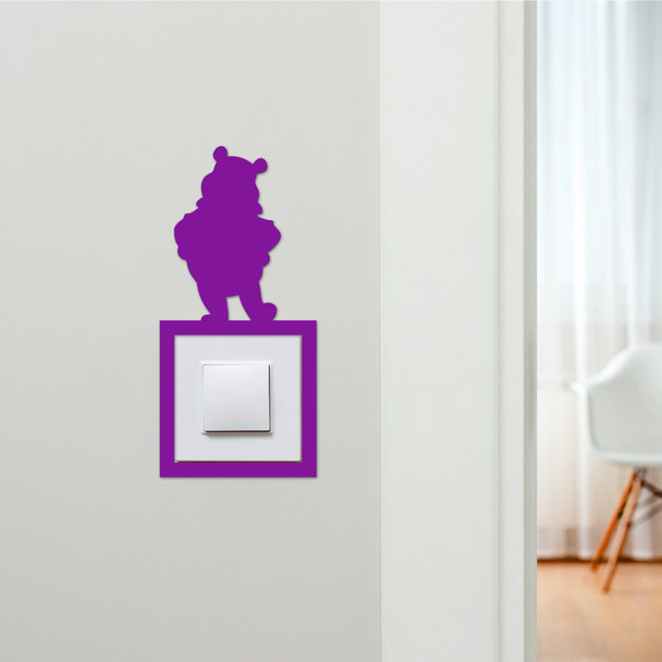 Light Switch Surround Kids Room Winnie-The-Pooh Decorative Switch Cover Frame