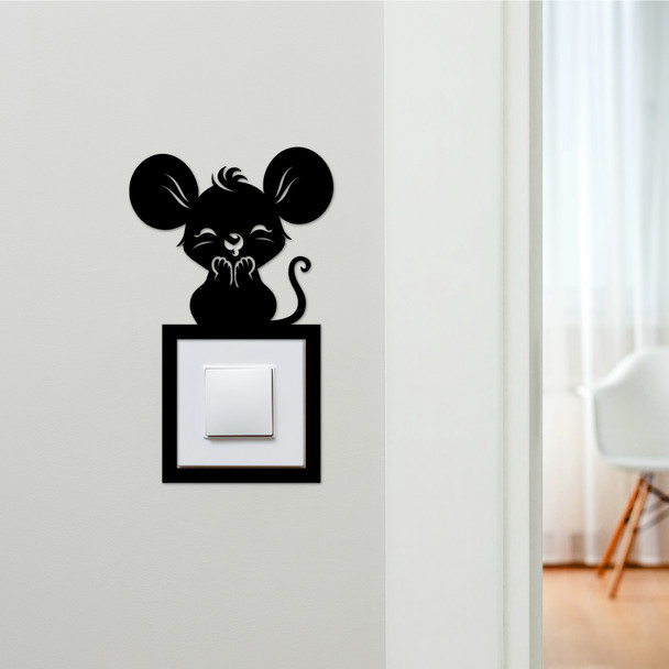 Light Switch Surround Big Mouse Decorative Switch Plate Cover Frame